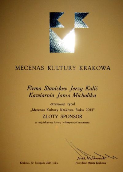 Jama Michalika Mecenasem 2014